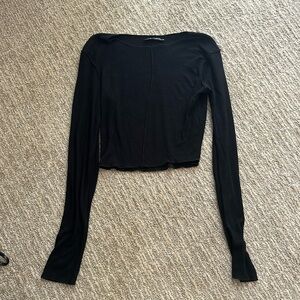 Long sleeve crop top